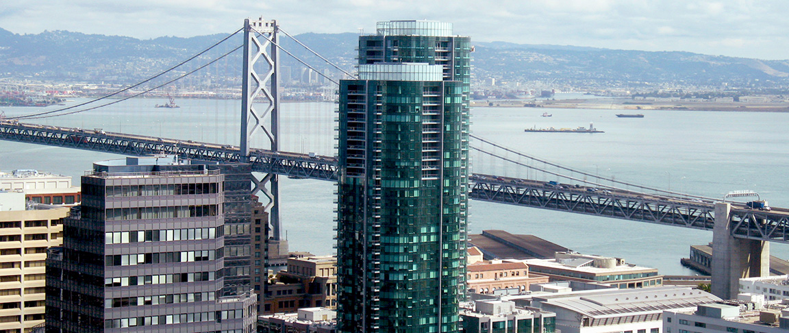 Exterior view of commercial office building for biotech/pharmaceutical company