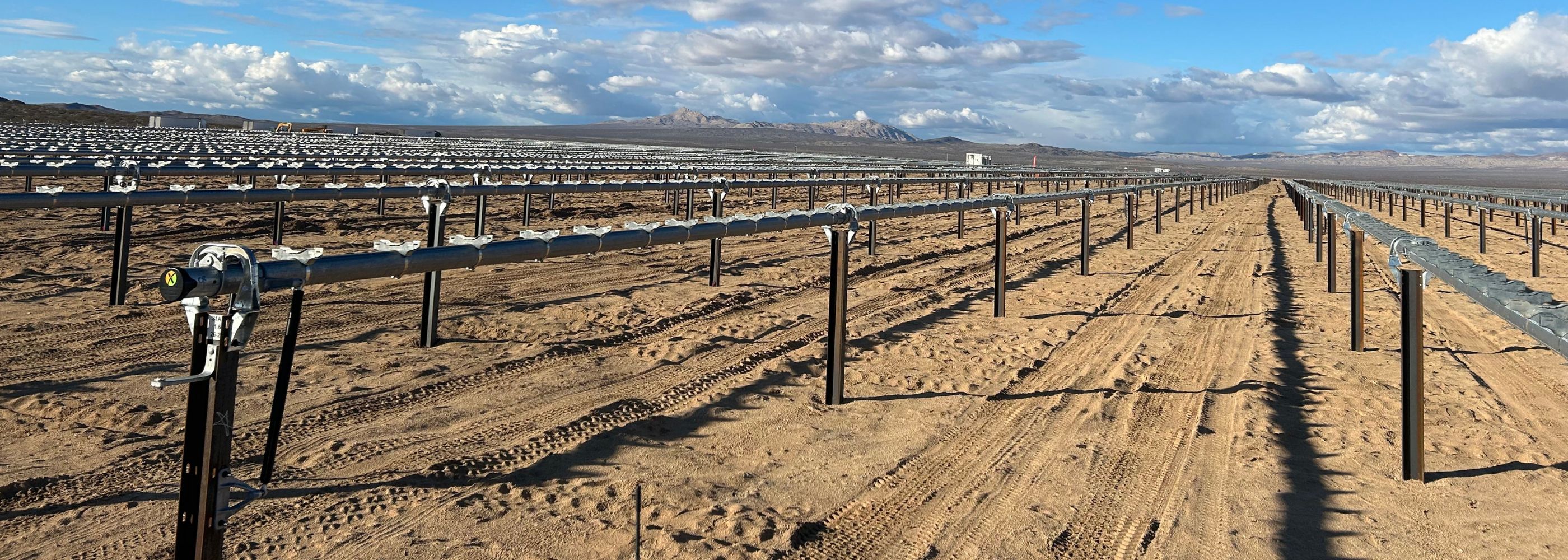 Solar panel construction on Lockhart Solar project