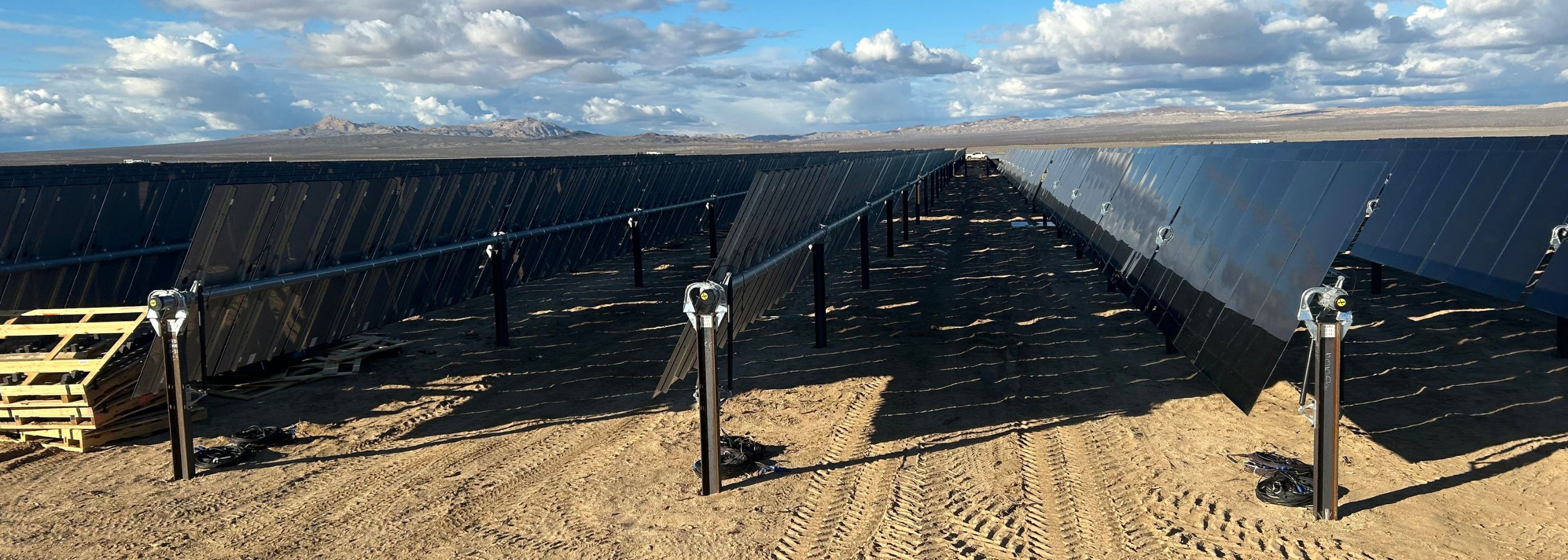 Solar panels on Lockhart Solar project